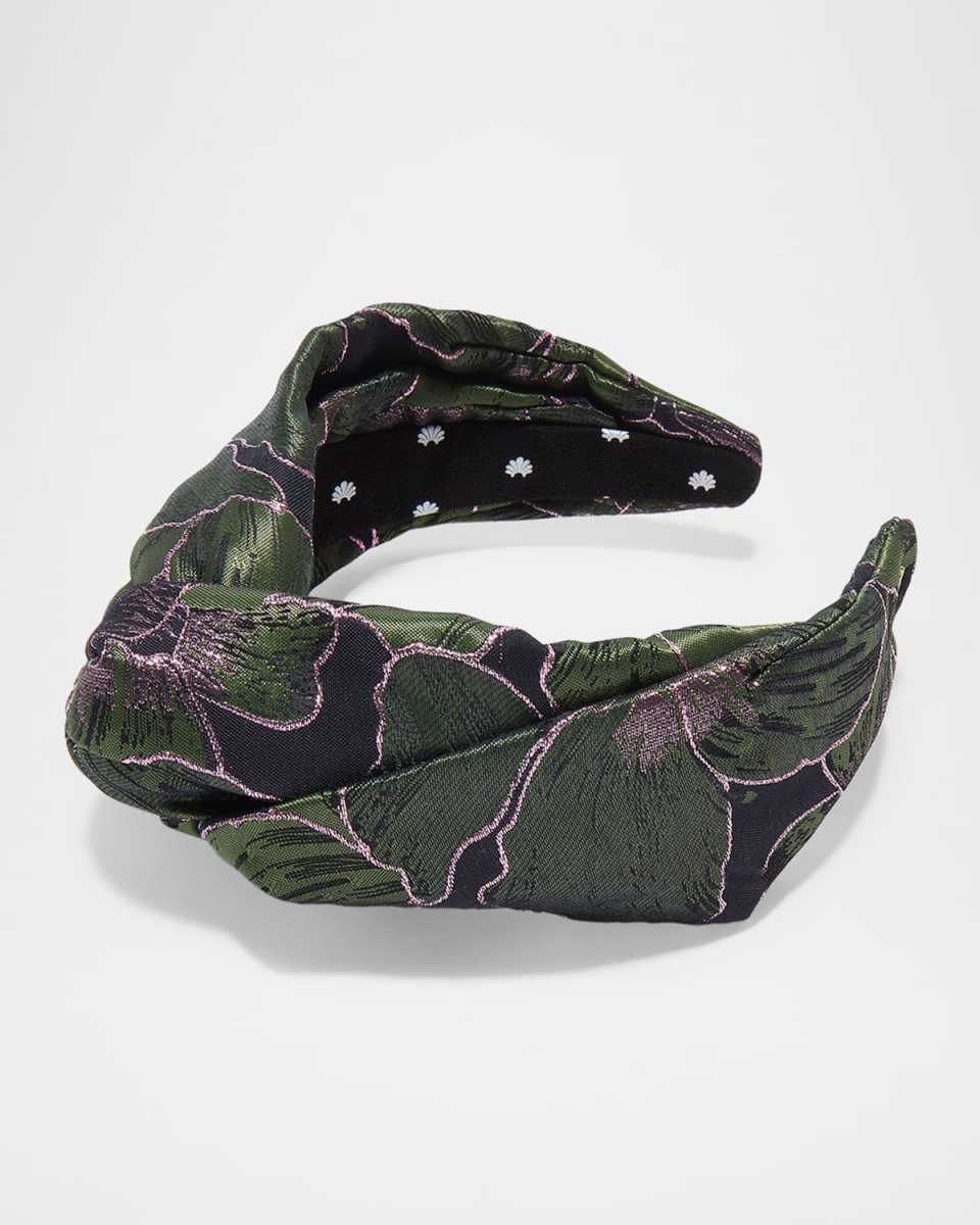 Greta Knot Floral-Print Headband